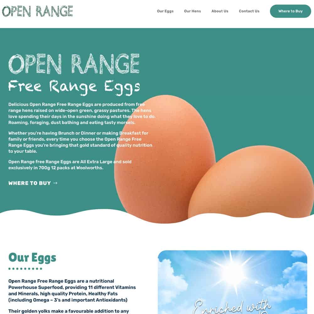 Open Range Free Range Eggs