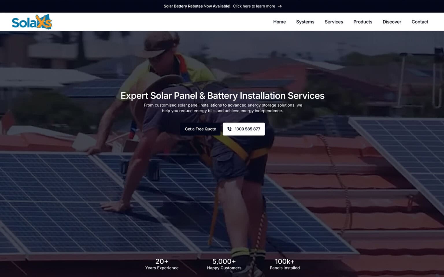 Website Design project for SolaXs