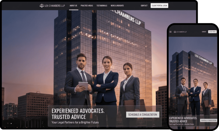Business Website Design for Lex Chambers