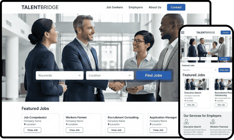 Business Website Design for Talent Bridge