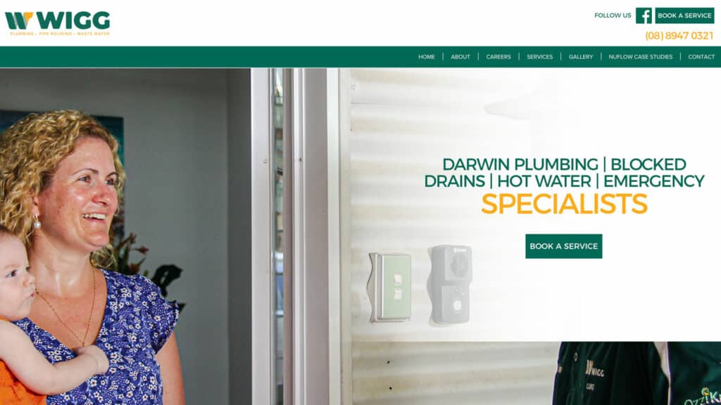 Darwin Plumbing Website Design