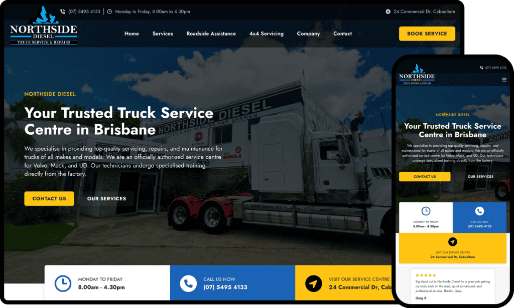 Website Design Northside Diesel