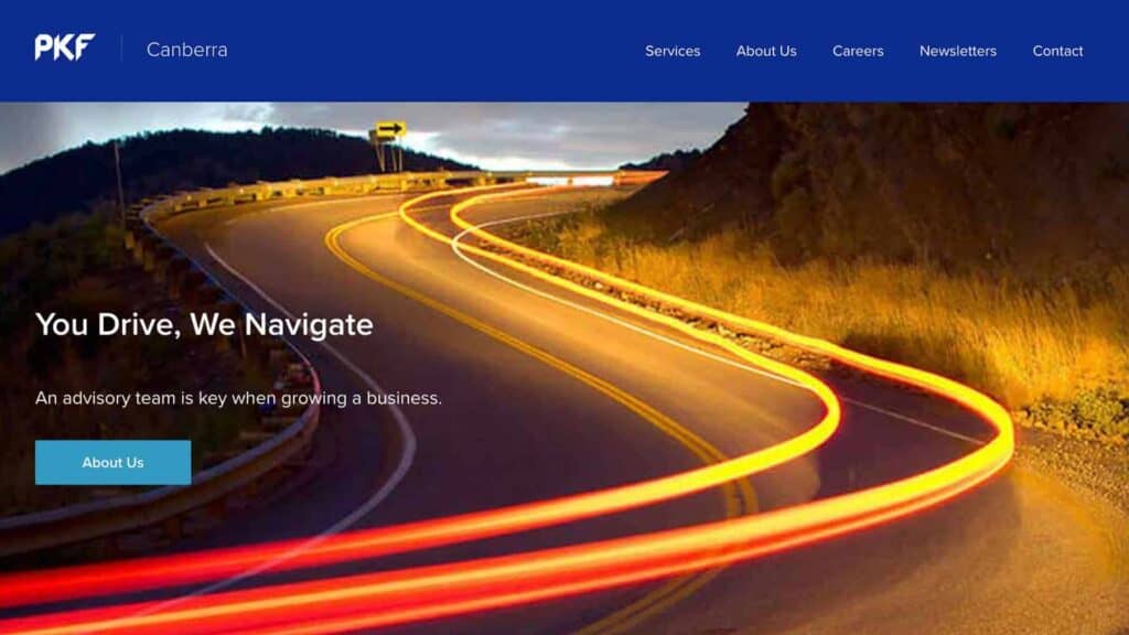 Accounting Website Design Canberra 1