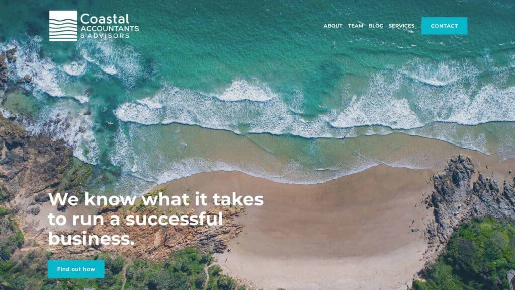 Accounting Website Design Sunshine Coast 1