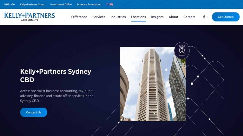 Accounting Website Design Sydney