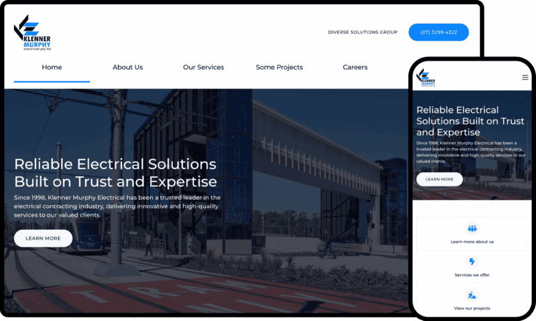 Business Website Design for Klenner Murphy Electrical