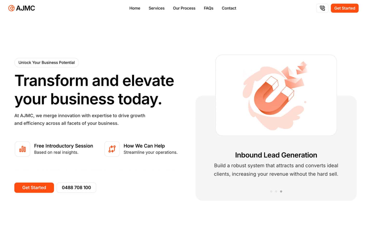 Website Design project for AJMC