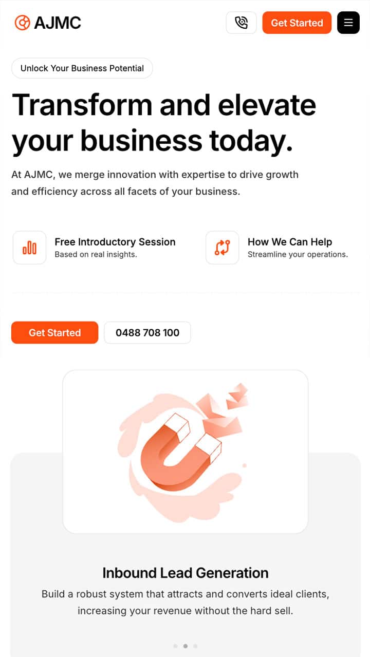 Website Design project for AJMC