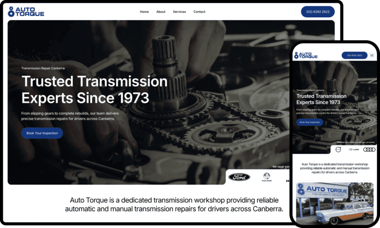 Business Website Design for Auto Torque