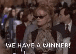 Winner sign celebrating a successful outcome