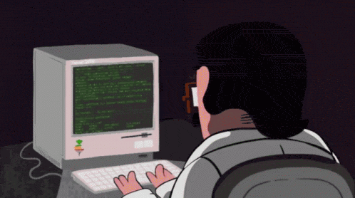 Person working on web design at a computer