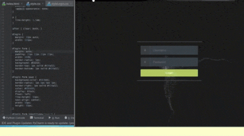 A developer coding a website, representing web design and development