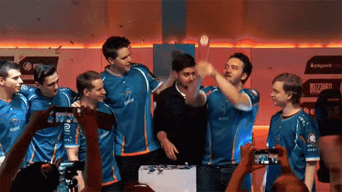 Success and victory celebration