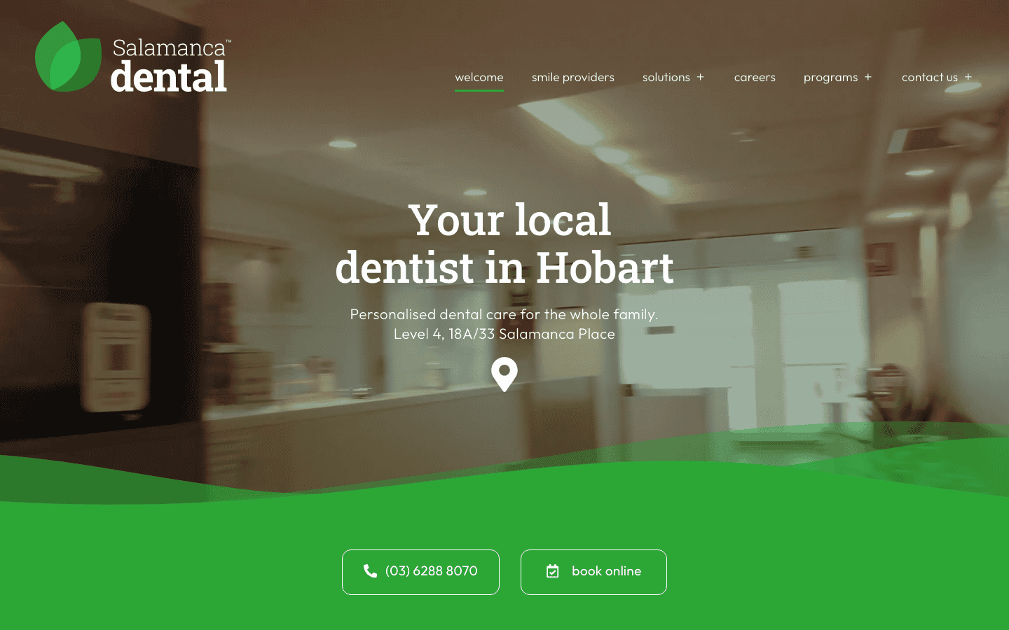 Modern dental clinic in Hobart offering personalized dental care for families, featuring advanced dental technology and a welcoming environment.