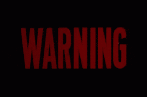 Warning symbol animation representing red flags to watch out for