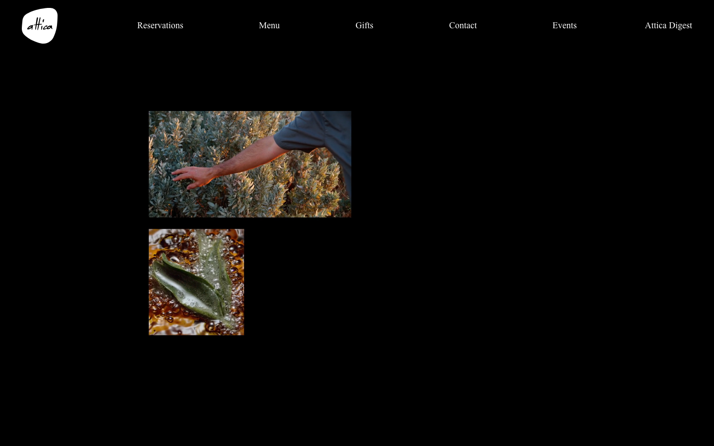 The 16 Best Restaurant Website Design Examples in Australia 2 Attica website homepage