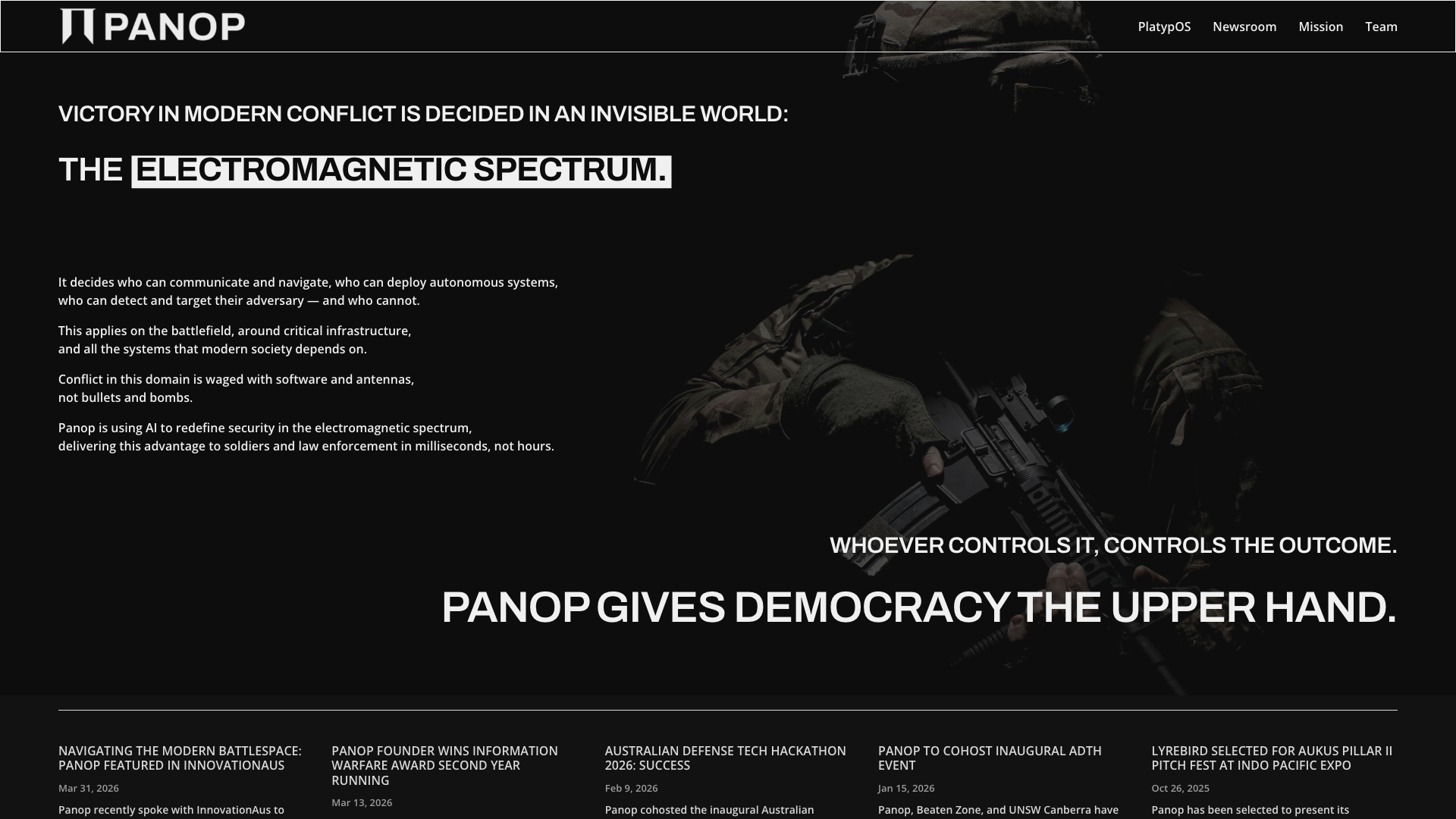 The 16 Best B2B Website Design Examples in Australia 5 Panop website homepage