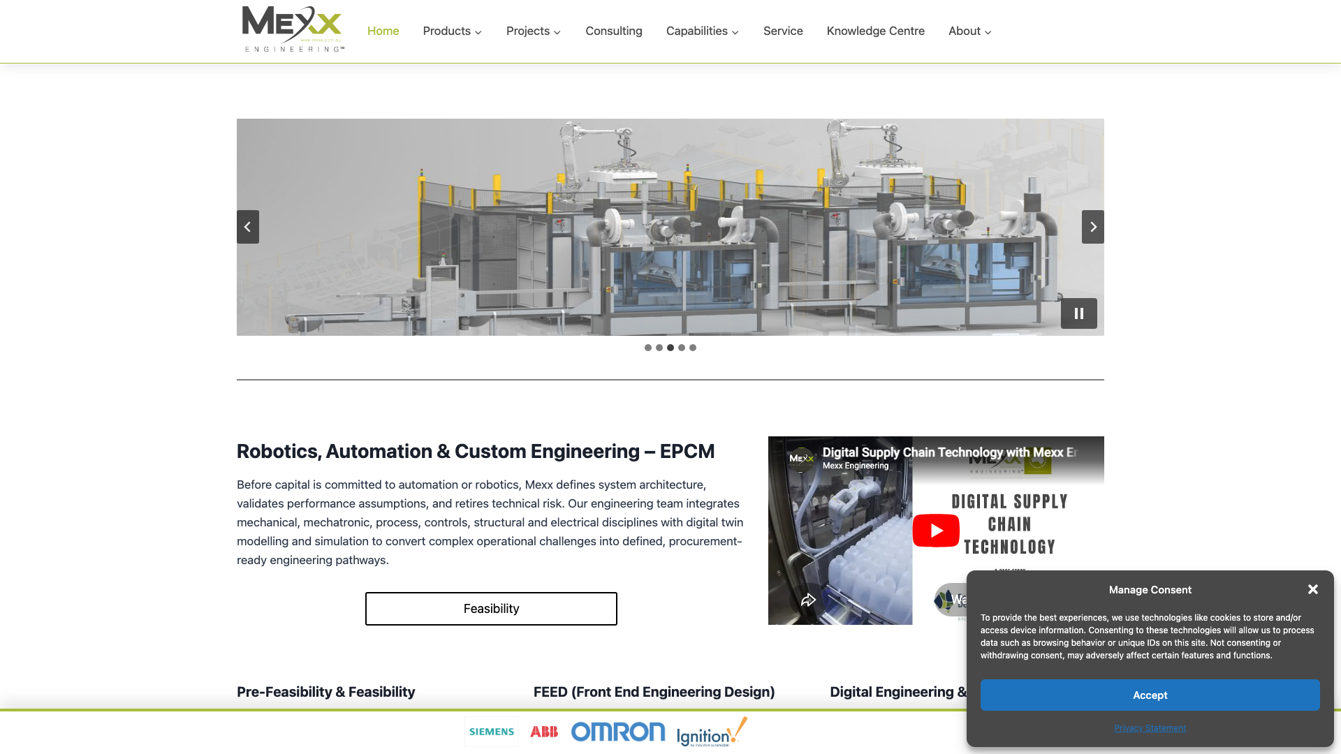 The 16 Best B2B Website Design Examples in Australia 2 Mexx Engineering website homepage