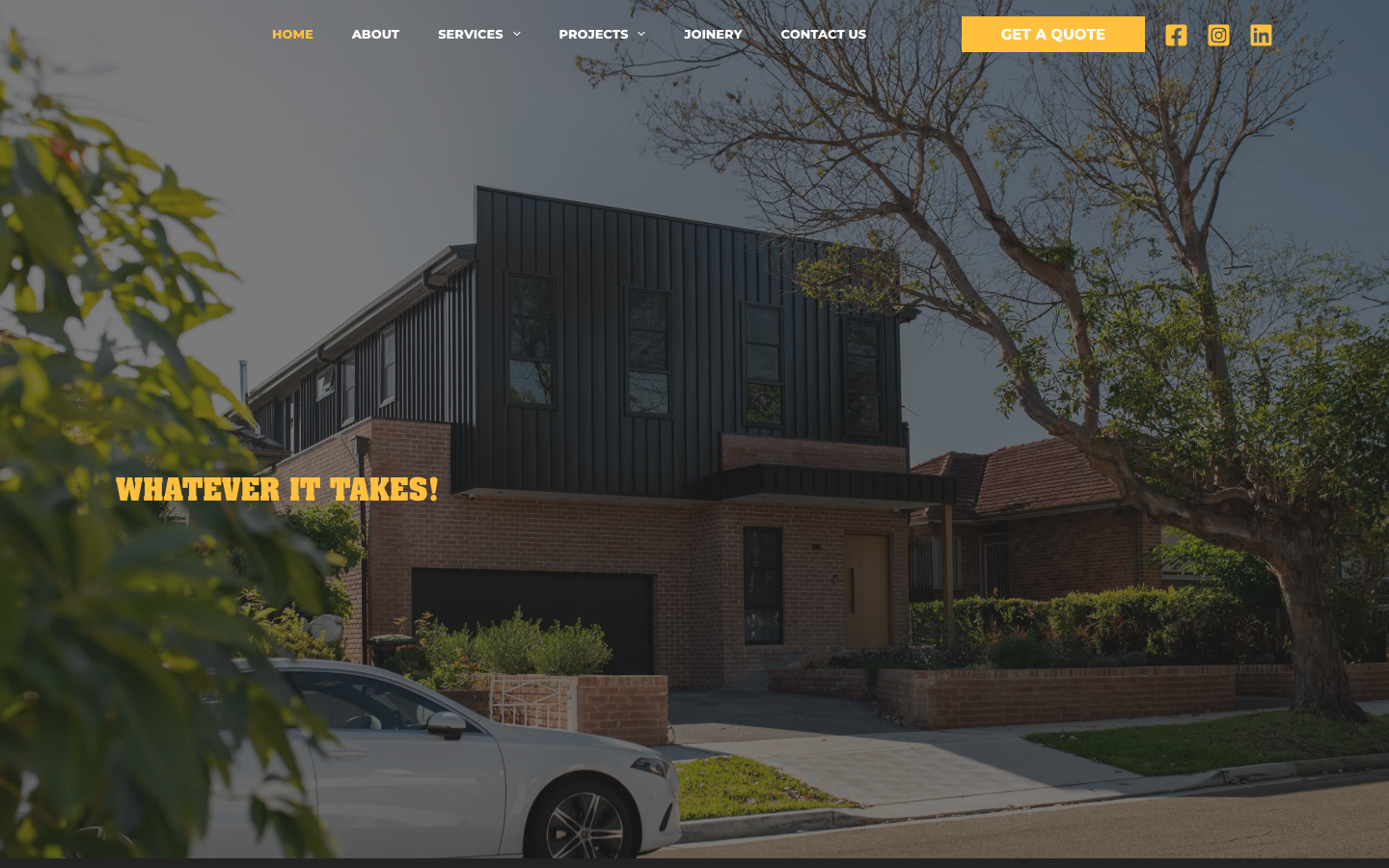 The 17 Best Construction Website Design Examples in Australia 16 Buildrite Sydney website homepage