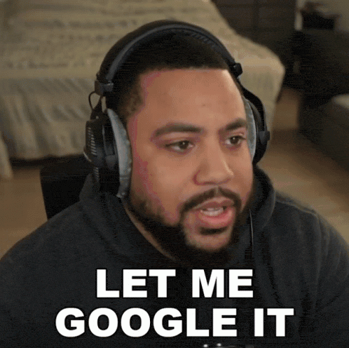 Animated GIF of someone searching on Google