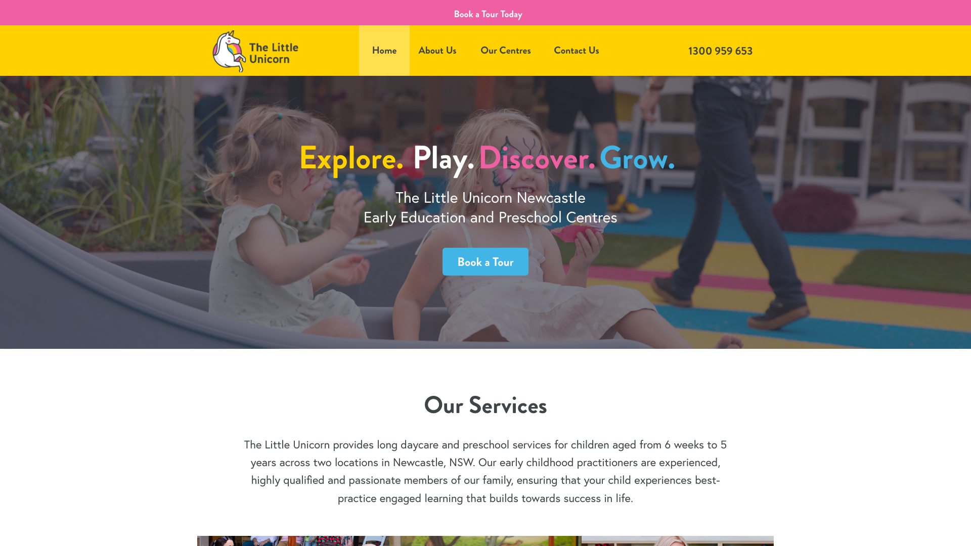 The Little Unicorn website homepage