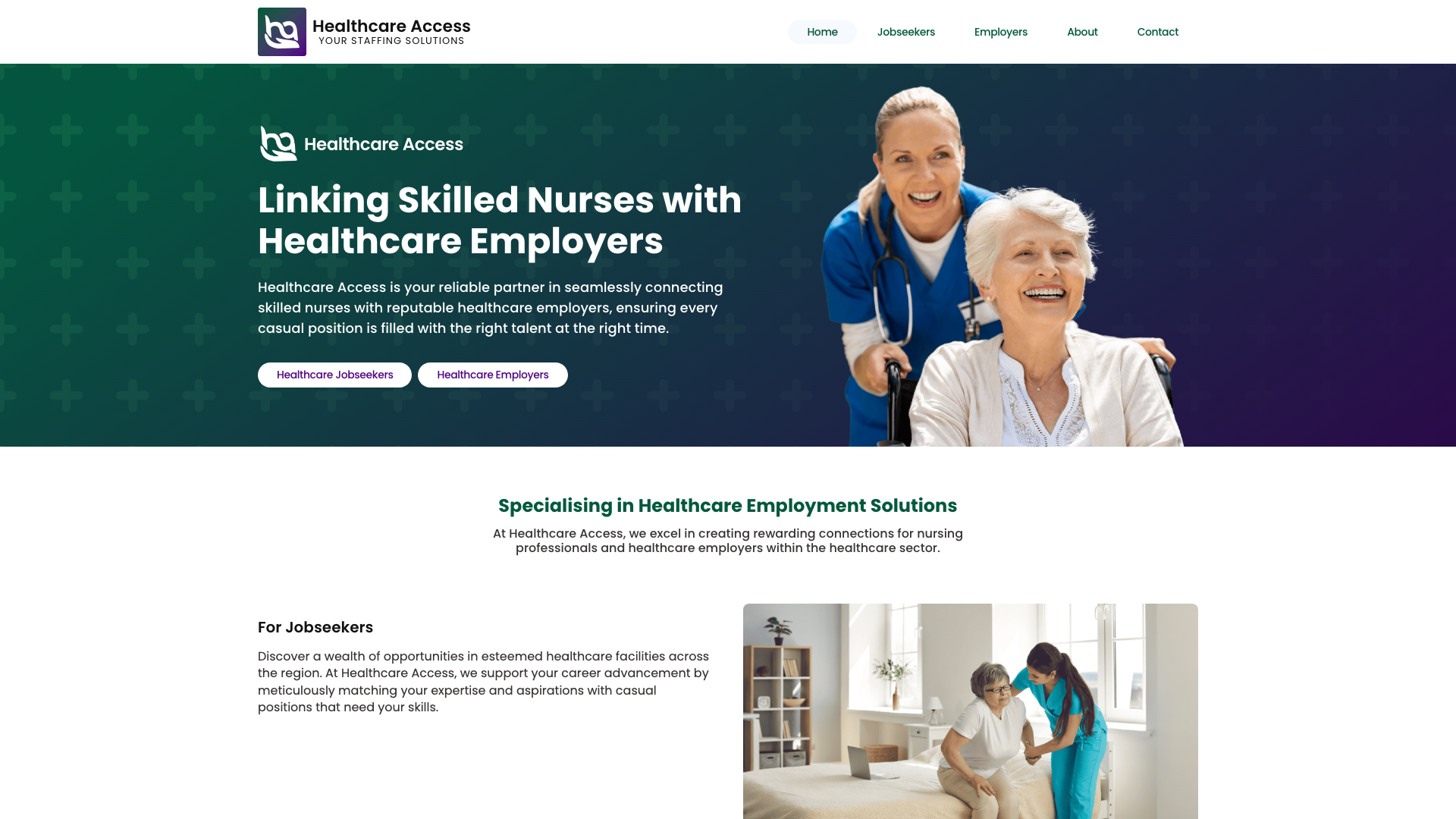 The 17 Best Recruitment Website Design Examples in Australia 17 Healthcare Access website homepage