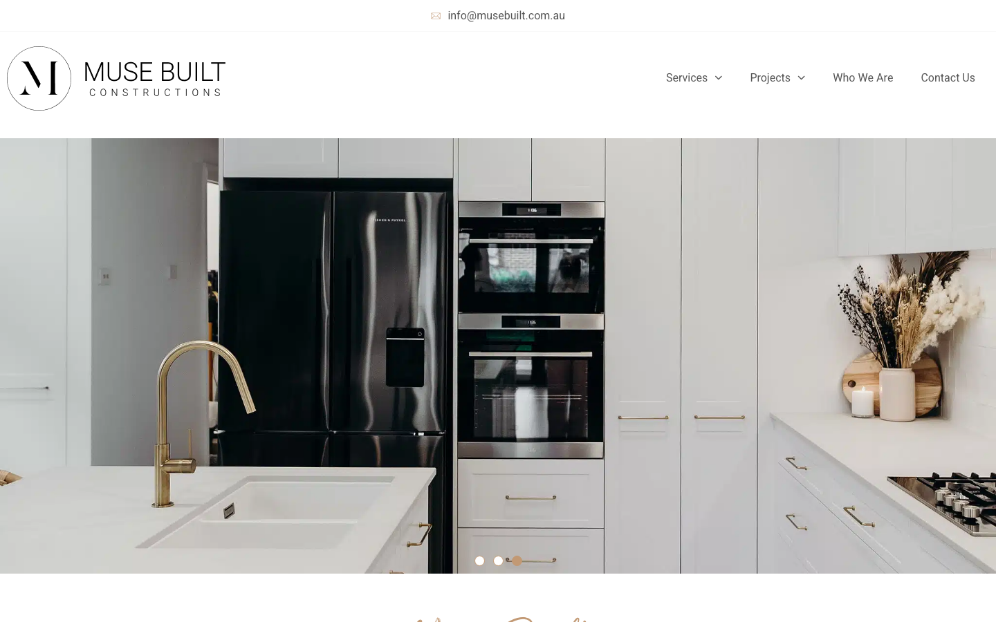 The 17 Best Construction Website Design Examples in Australia 15 Muse Built website homepage