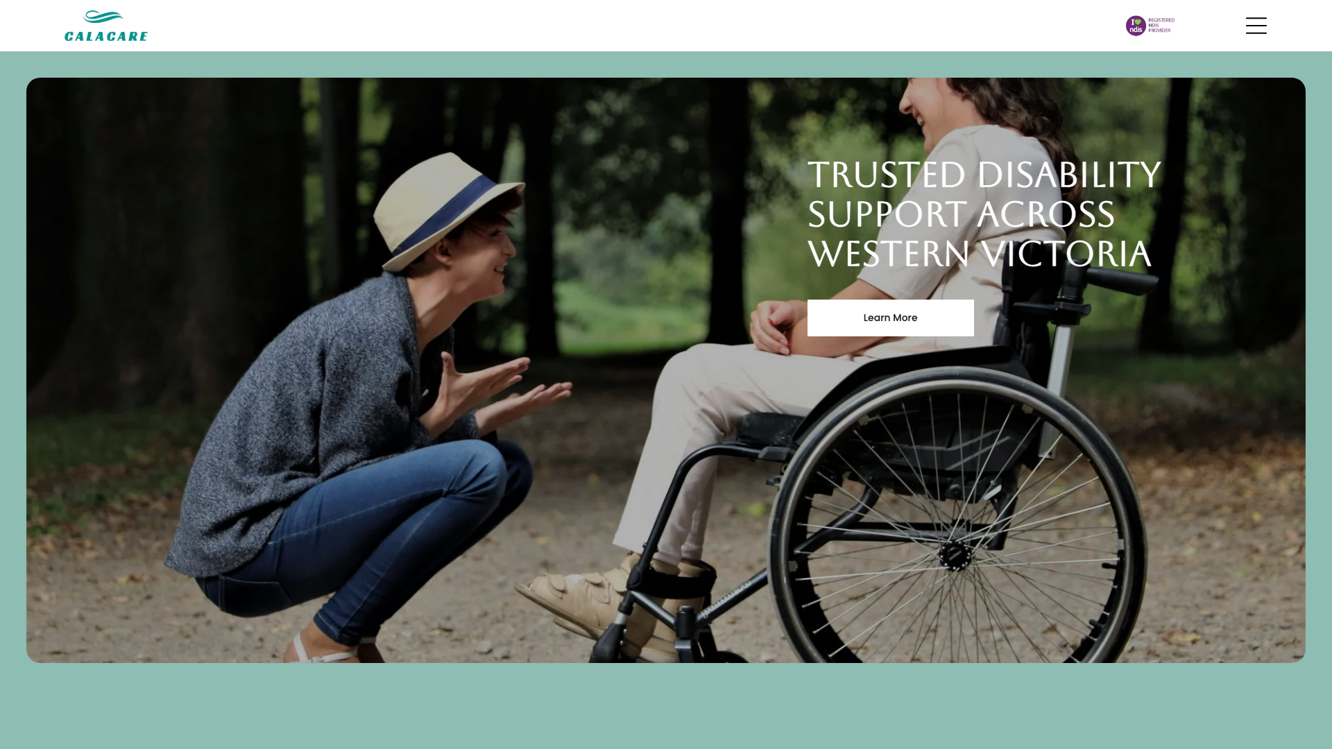 Calacare website homepage