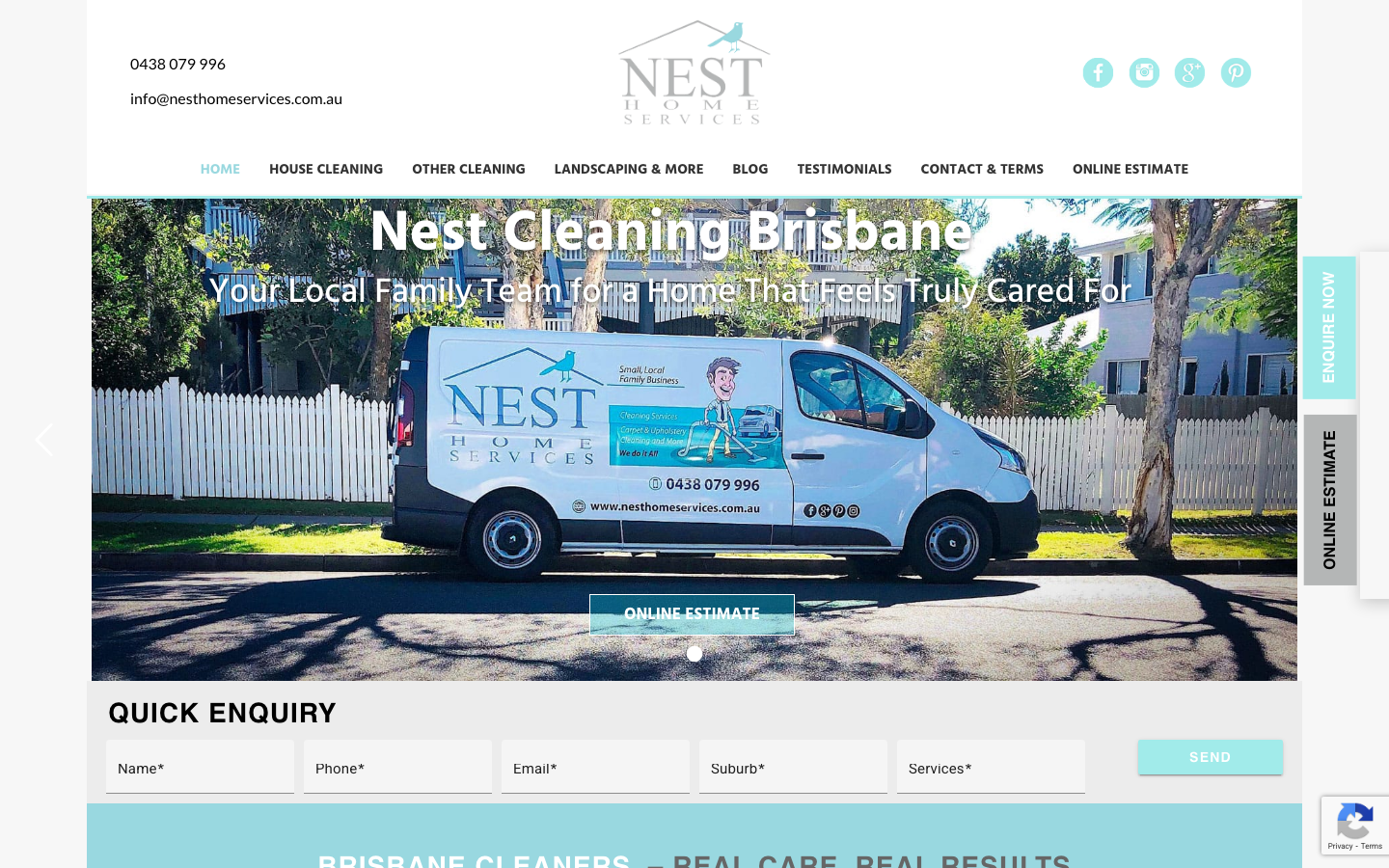 Nest Cleaning Brisbane website