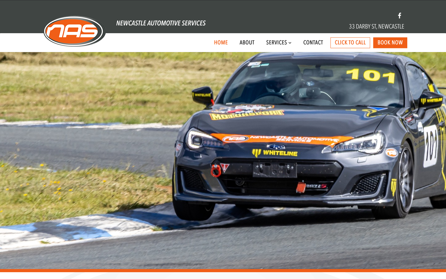 Newcastle Automotive Services website homepage