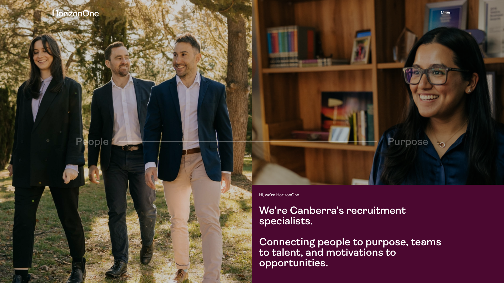 The 17 Best Recruitment Website Design Examples in Australia 4 HorizonOne website homepage