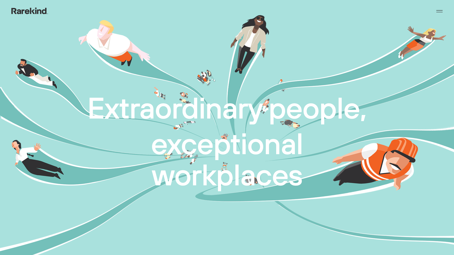 The 17 Best Recruitment Website Design Examples in Australia 5 Rarekind website homepage