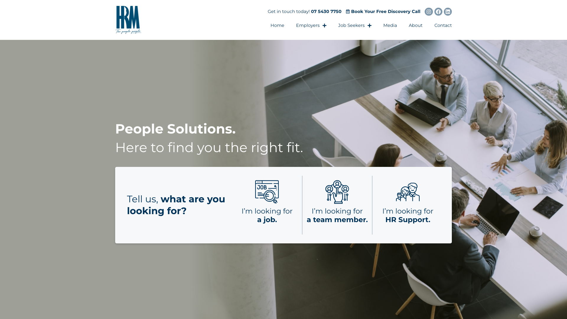 The 17 Best Recruitment Website Design Examples in Australia 12 HRM website homepage