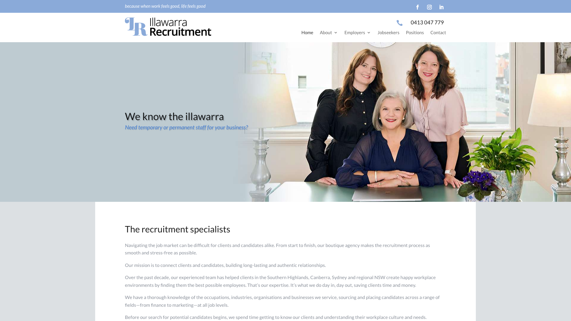 The 17 Best Recruitment Website Design Examples in Australia 13 Illawarra Recruitment website homepage