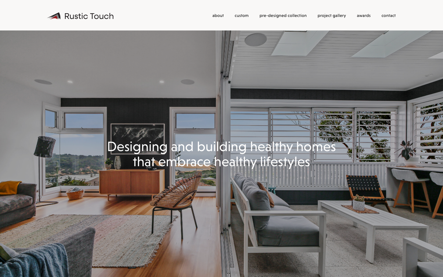 The 17 Best Construction Website Design Examples in Australia 2 Rustic Touch website homepage