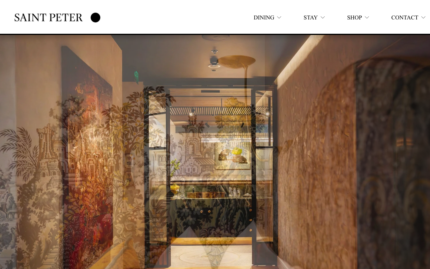 The 16 Best Restaurant Website Design Examples in Australia 1 Saint Peter website homepage