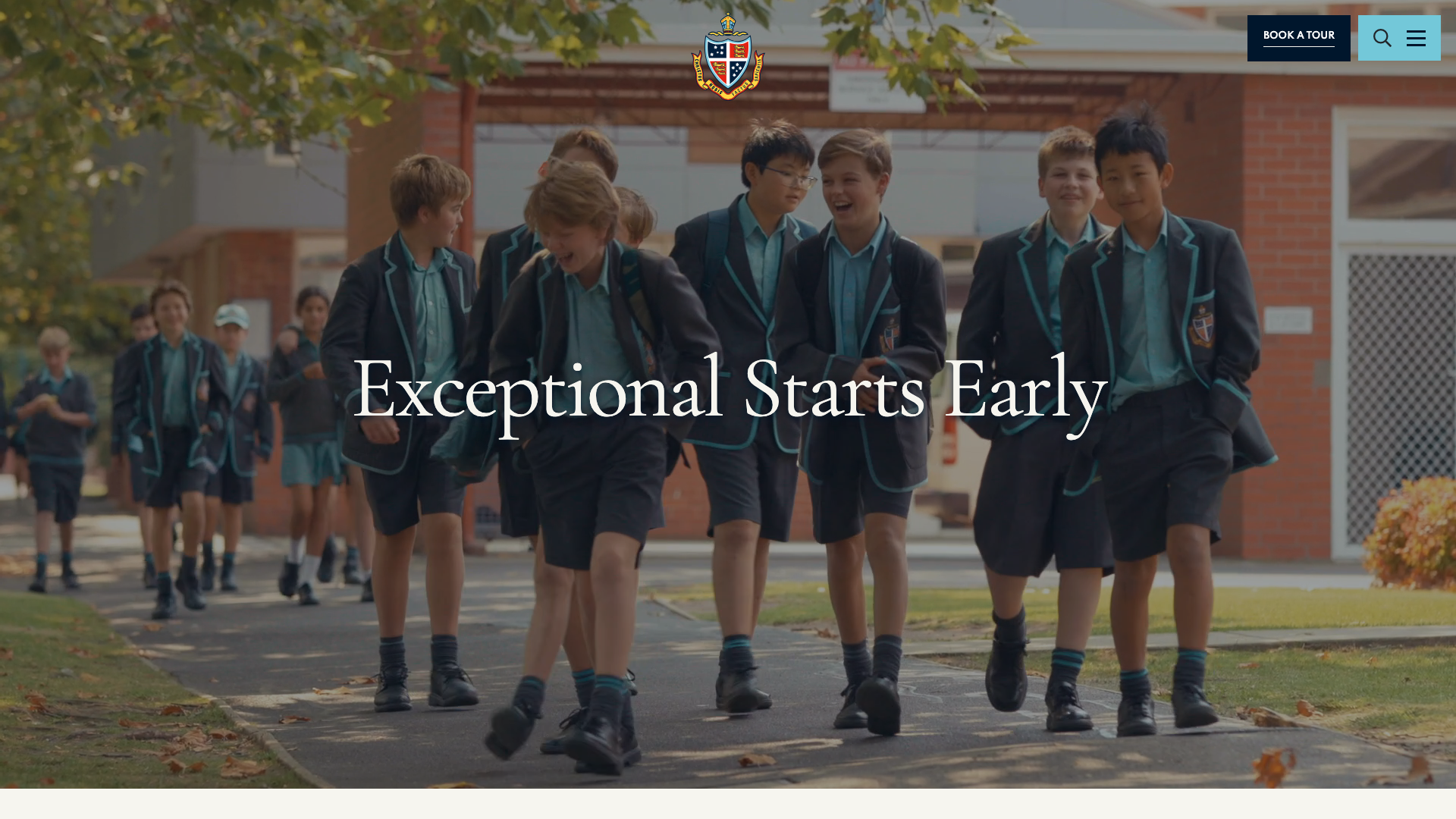 Geelong Grammar School website homepage