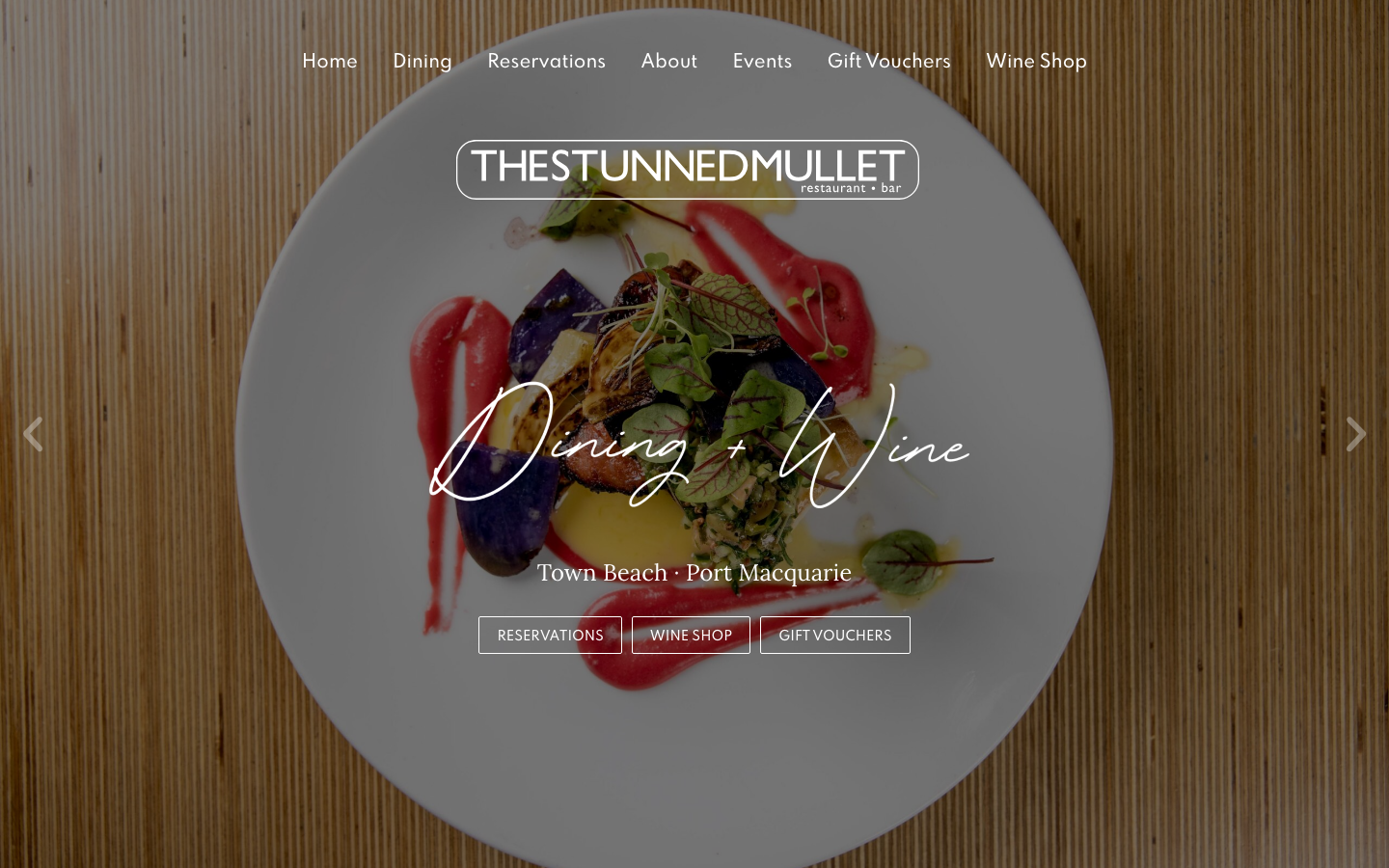 The 16 Best Restaurant Website Design Examples in Australia 16 The Stunned Mullet website homepage