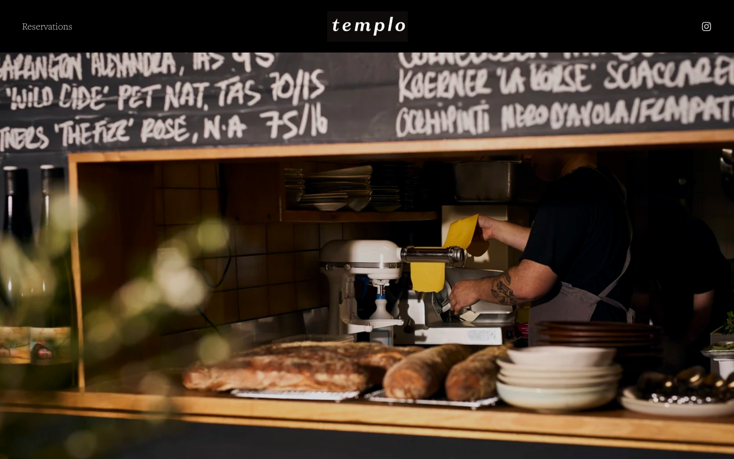 The 16 Best Restaurant Website Design Examples in Australia 8 Templo website homepage