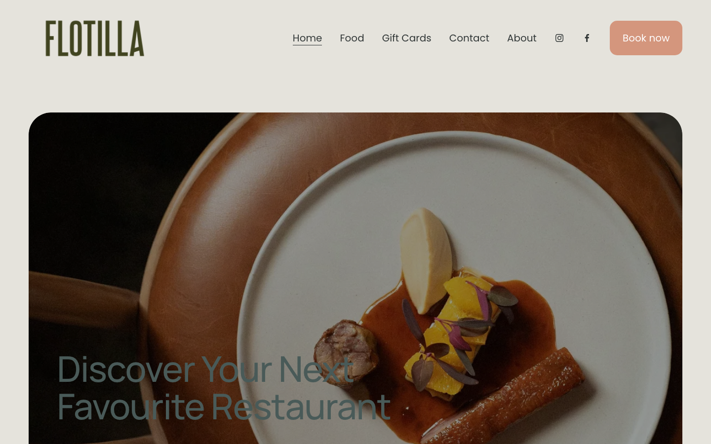 The 16 Best Restaurant Website Design Examples in Australia 12 The Flotilla website homepage