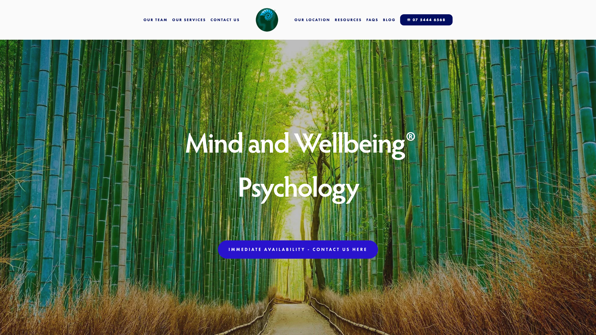 The 17 Best Therapist Website Design Examples in Australia 12 Mind and Wellbeing Psychology website homepage