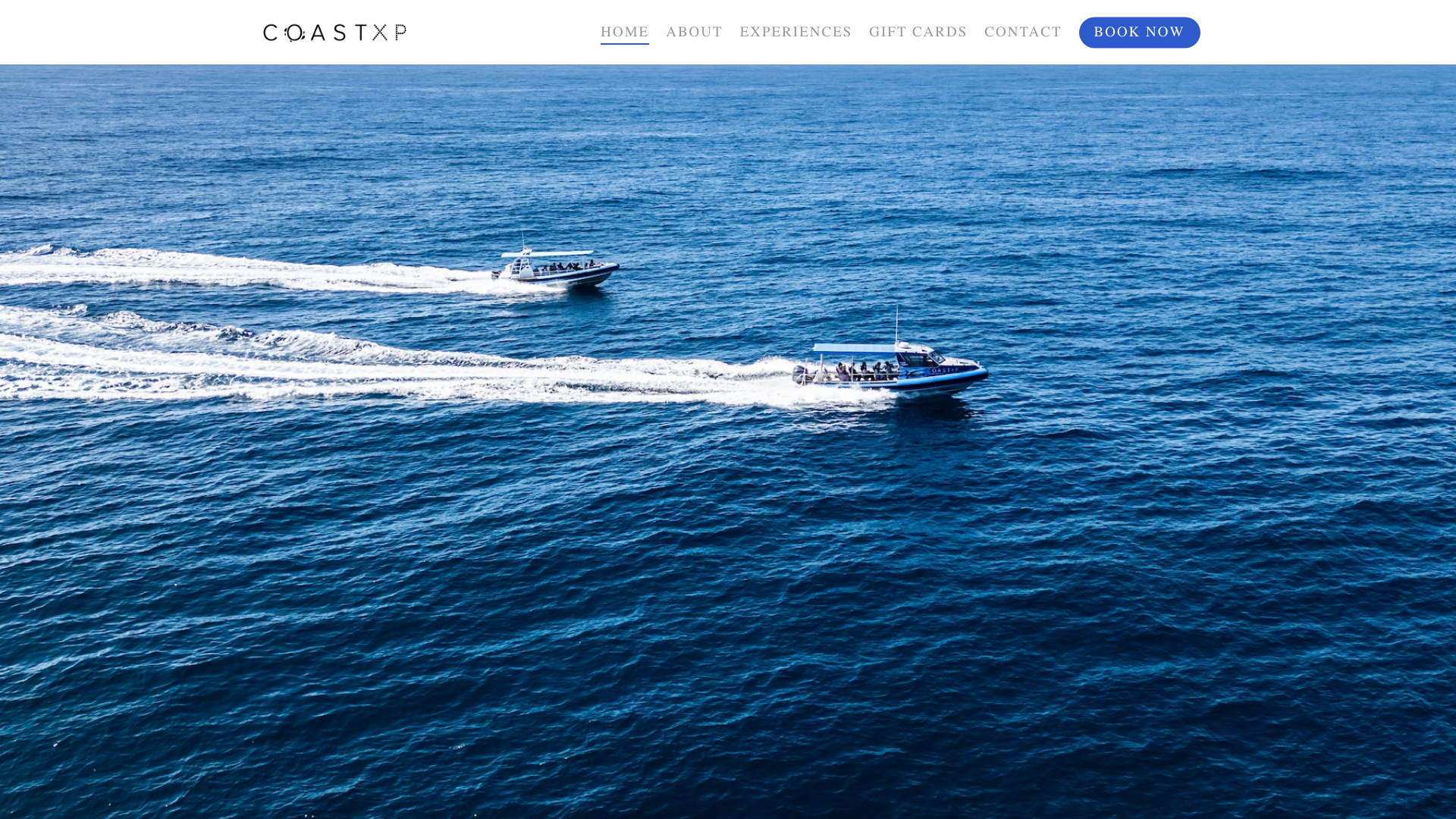 CoastXP website homepage