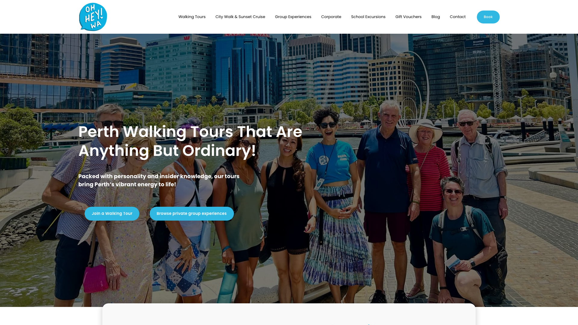 Oh Hey WA website homepage
