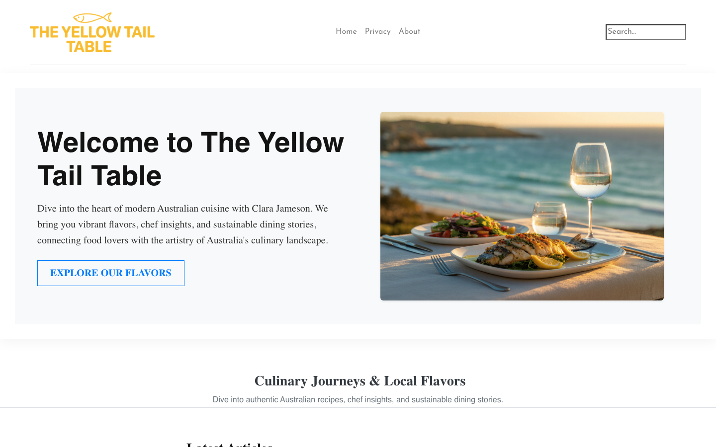 The 16 Best Restaurant Website Design Examples in Australia 11 Yellowtail website homepage