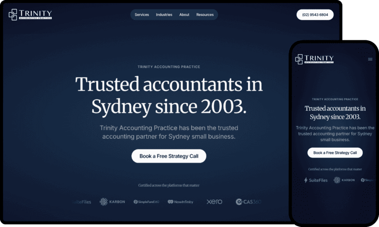 Business Website Design for Trinity Accounting Practice