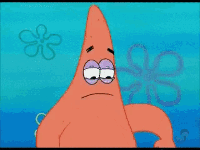 Patrick Star holding a small amount of money