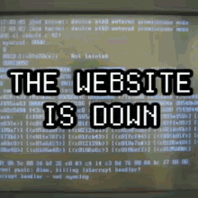 Website error message on screen