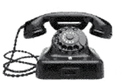 Old telephone ringing with nobody answering