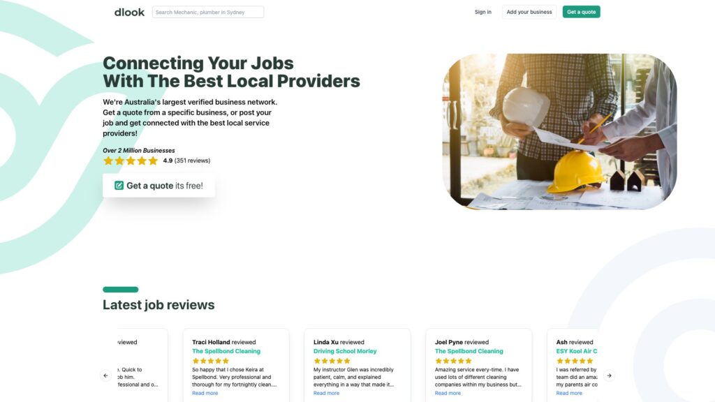 dLook business directory homepage